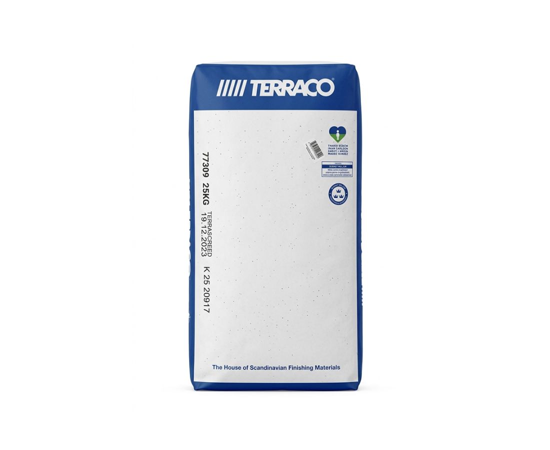 თვითსწორებადი ნარევი 25კგ- TERRASCREED GP100 — თვითსწორებადი იატაკი